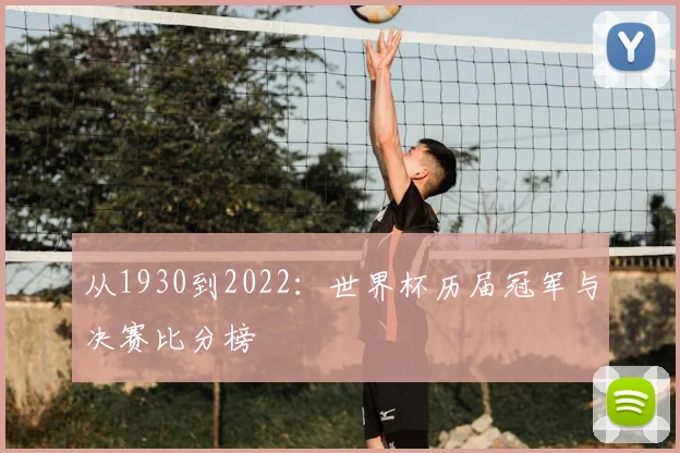 从1930到2022:世界杯历届冠军与决赛比分榜